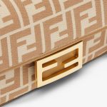 FENDI Baguette® Mini Cappuccino FF jacquard fabric bag - Image 2